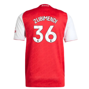 2025-2026 Arsenal Authentic Home Shirt (Zubimendi 36)