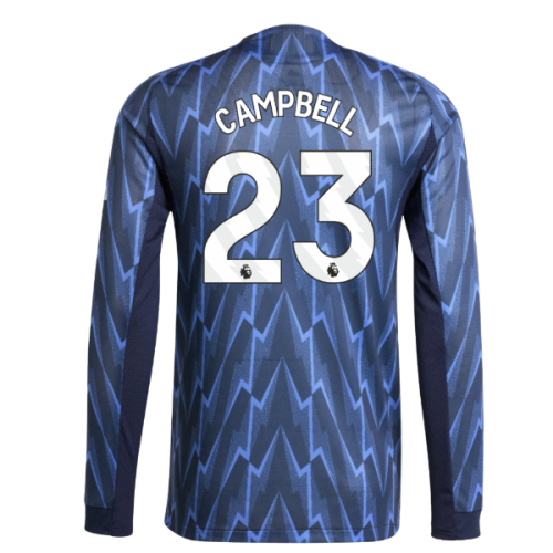 2025-2026 Arsenal Authentic Long Sleeve Away Shirt (Campbell 23)
