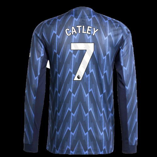 2025-2026 Arsenal Authentic Long Sleeve Away Shirt (Catley 7)