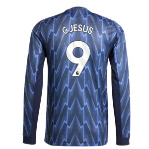 2025-2026 Arsenal Authentic Long Sleeve Away Shirt (G.Jesus 9)