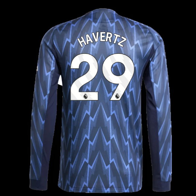 2025-2026 Arsenal Authentic Long Sleeve Away Shirt (Havertz 29)