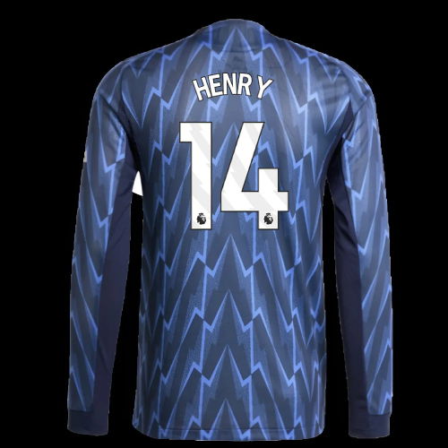 2025-2026 Arsenal Authentic Long Sleeve Away Shirt (Henry 14)