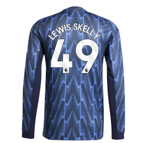 2025-2026 Arsenal Authentic Long Sleeve Away Shirt (Lewis Skelly 49)