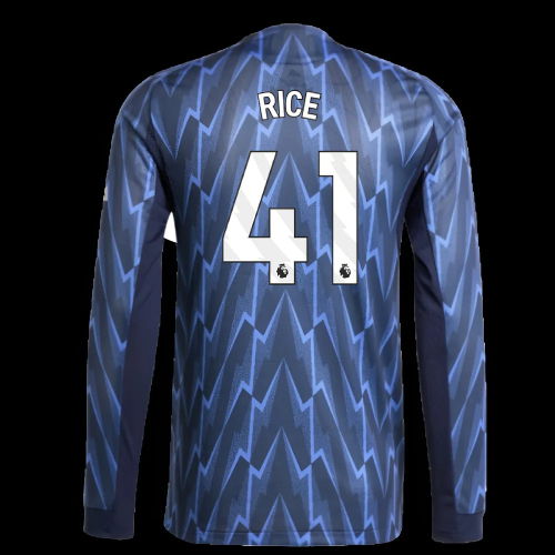 2025-2026 Arsenal Authentic Long Sleeve Away Shirt (Rice 41)