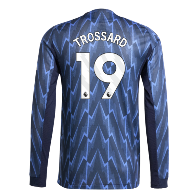 2025-2026 Arsenal Authentic Long Sleeve Away Shirt (Trossard 19)