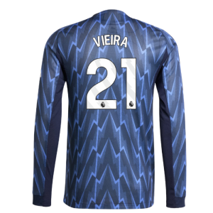 2025-2026 Arsenal Authentic Long Sleeve Away Shirt (Vieira 21)
