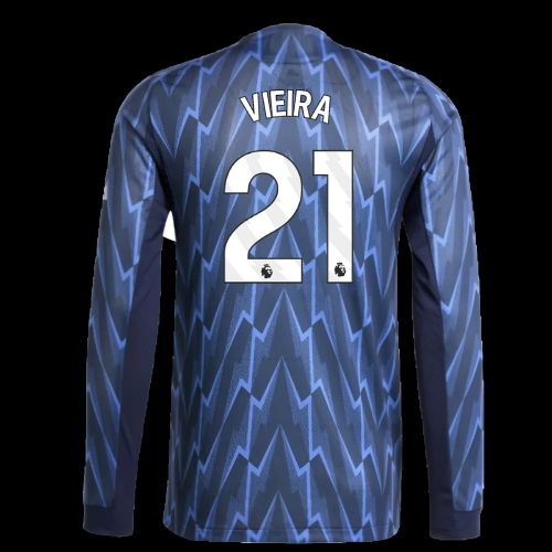 2025-2026 Arsenal Authentic Long Sleeve Away Shirt (Vieira 21)