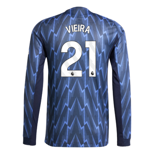 2025-2026 Arsenal Authentic Long Sleeve Away Shirt (Vieira 21)