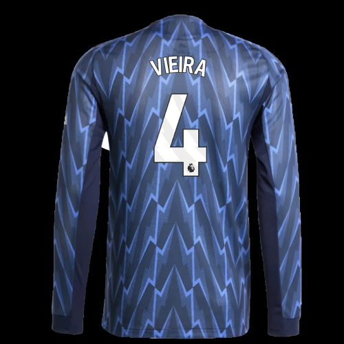 2025-2026 Arsenal Authentic Long Sleeve Away Shirt (Vieira 4)