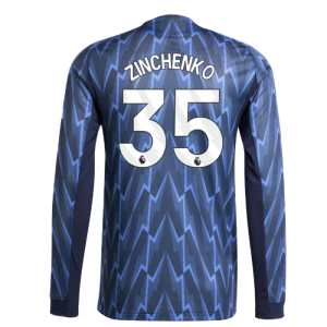 2025-2026 Arsenal Authentic Long Sleeve Away Shirt (Zinchenko 35)