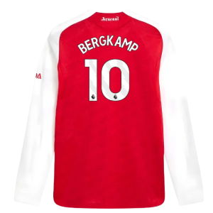 2025-2026 Arsenal Authentic Long Sleeve Home Shirt (Bergkamp 10)