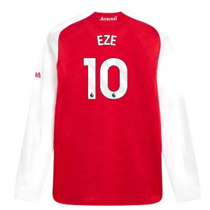 2025-2026 Arsenal Authentic Long Sleeve Home Shirt (Eze 10)