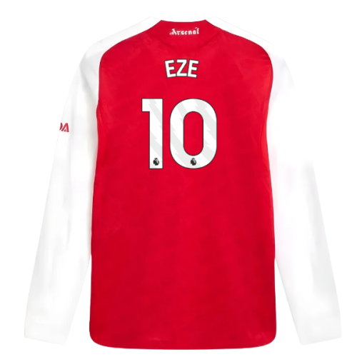2025-2026 Arsenal Authentic Long Sleeve Home Shirt (Eze 10)