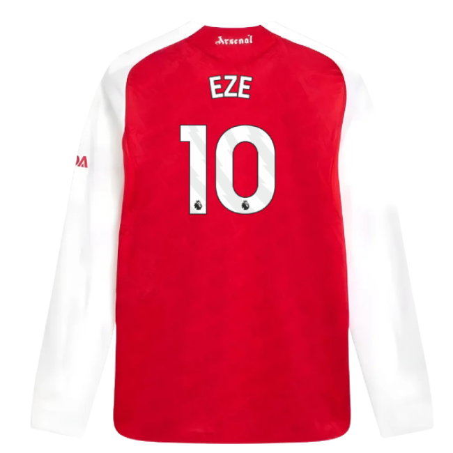 2025-2026 Arsenal Authentic Long Sleeve Home Shirt (Eze 10)