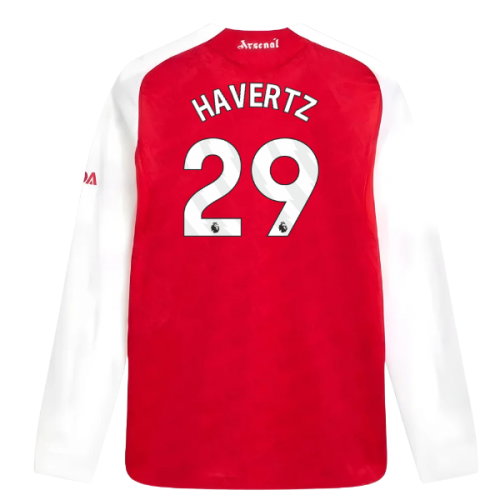 2025-2026 Arsenal Authentic Long Sleeve Home Shirt (Havertz 29)