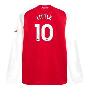 2025-2026 Arsenal Authentic Long Sleeve Home Shirt (Little 10)