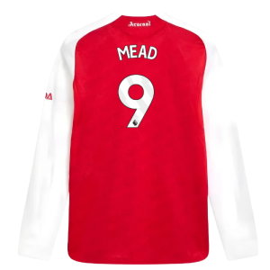 2025-2026 Arsenal Authentic Long Sleeve Home Shirt (Mead 9)