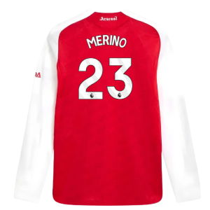 2025-2026 Arsenal Authentic Long Sleeve Home Shirt (Merino 23)
