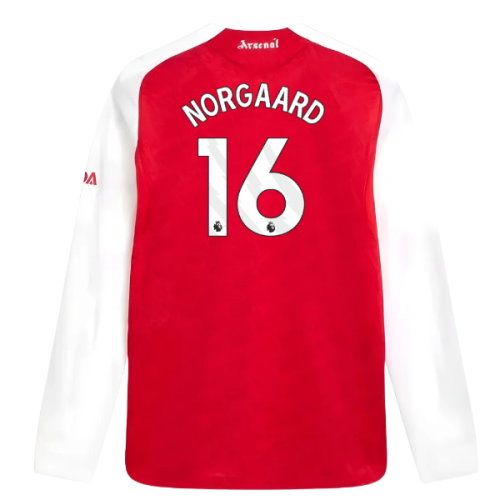 2025-2026 Arsenal Authentic Long Sleeve Home Shirt (Norgaard 16) 2025-2026 Arsenal Authentic Long Sleeve Home Shirt (Norgaard 16)