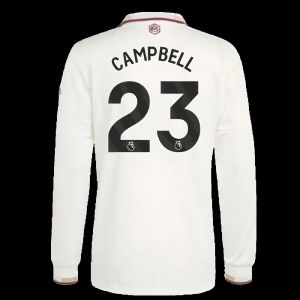 2025-2026 Arsenal Authentic Long Sleeve Third Shirt (Campbell 23)