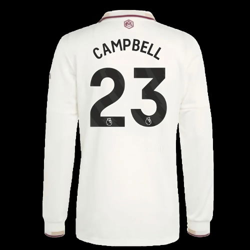 2025-2026 Arsenal Authentic Long Sleeve Third Shirt (Campbell 23)
