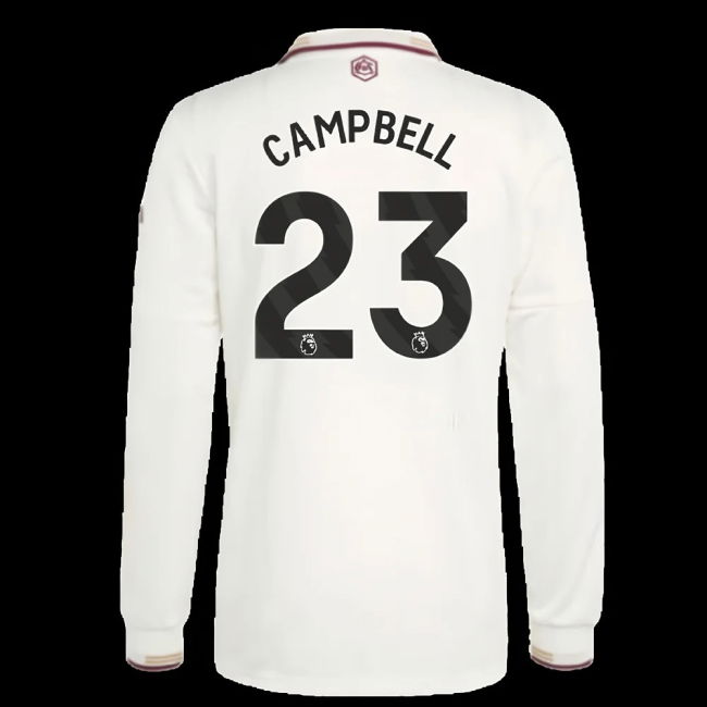 2025-2026 Arsenal Authentic Long Sleeve Third Shirt (Campbell 23)