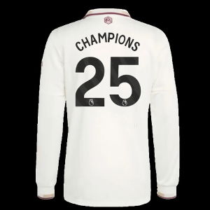 2025-2026 Arsenal Authentic Long Sleeve Third Shirt (Champions 25)