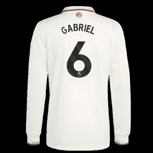 2025-2026 Arsenal Authentic Long Sleeve Third Shirt (Gabriel 6)