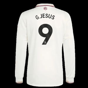 2025-2026 Arsenal Authentic Long Sleeve Third Shirt (G.Jesus 9)