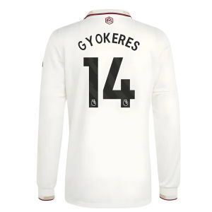 2025-2026 Arsenal Authentic Long Sleeve Third Shirt (Gyokeres 14)