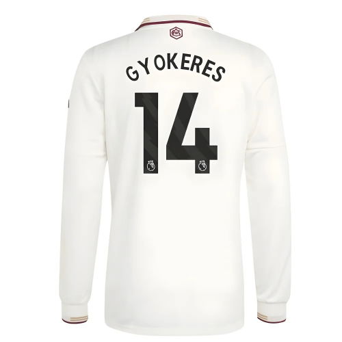2025-2026 Arsenal Authentic Long Sleeve Third Shirt (Gyokeres 14)
