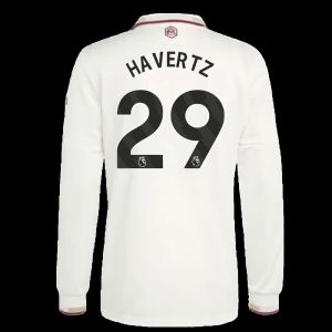 2025-2026 Arsenal Authentic Long Sleeve Third Shirt (Havertz 29)
