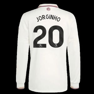 2025-2026 Arsenal Authentic Long Sleeve Third Shirt (Jorginho 20)