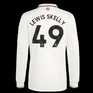 2025-2026 Arsenal Authentic Long Sleeve Third Shirt (Lewis Skelly 49)