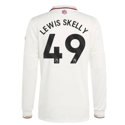 2025-2026 Arsenal Authentic Long Sleeve Third Shirt (Lewis Skelly 49)