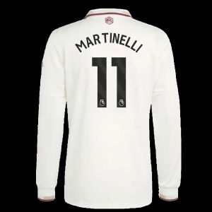 2025-2026 Arsenal Authentic Long Sleeve Third Shirt (Martinelli 11)