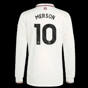 2025-2026 Arsenal Authentic Long Sleeve Third Shirt (Merson 10)