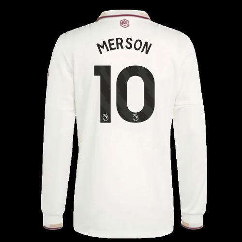 2025-2026 Arsenal Authentic Long Sleeve Third Shirt (Merson 10)
