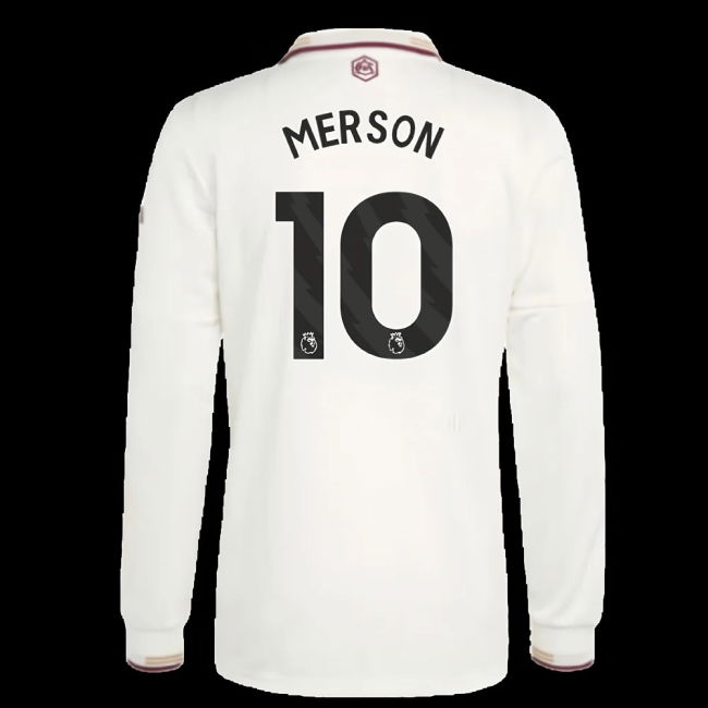 2025-2026 Arsenal Authentic Long Sleeve Third Shirt (Merson 10)