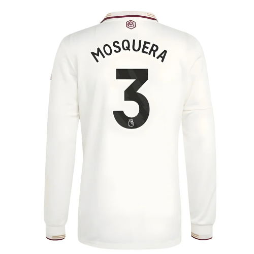 2025-2026 Arsenal Authentic Long Sleeve Third Shirt (Mosquera 3)