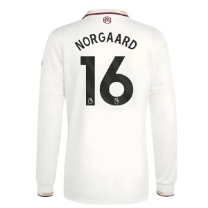 2025-2026 Arsenal Authentic Long Sleeve Third Shirt (Norgaard 16)