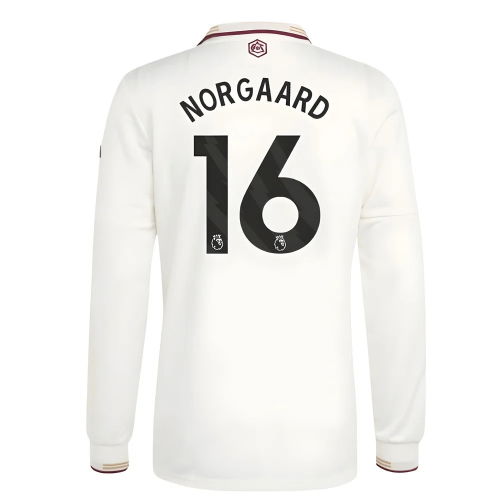 2025-2026 Arsenal Authentic Long Sleeve Third Shirt (Norgaard 16)