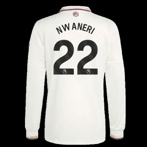 2025-2026 Arsenal Authentic Long Sleeve Third Shirt (Nwaneri 22)