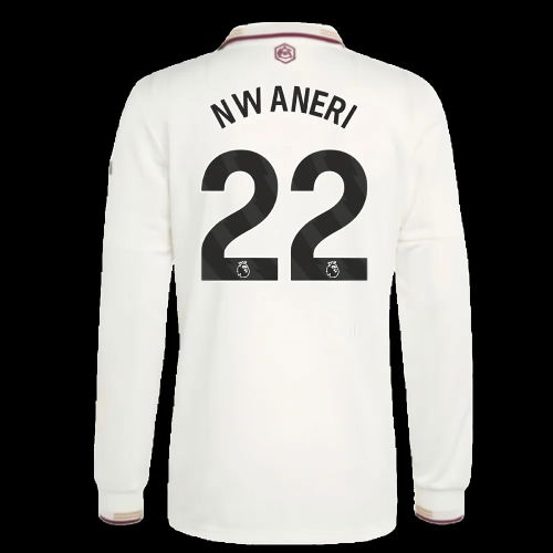 2025-2026 Arsenal Authentic Long Sleeve Third Shirt (Nwaneri 22)