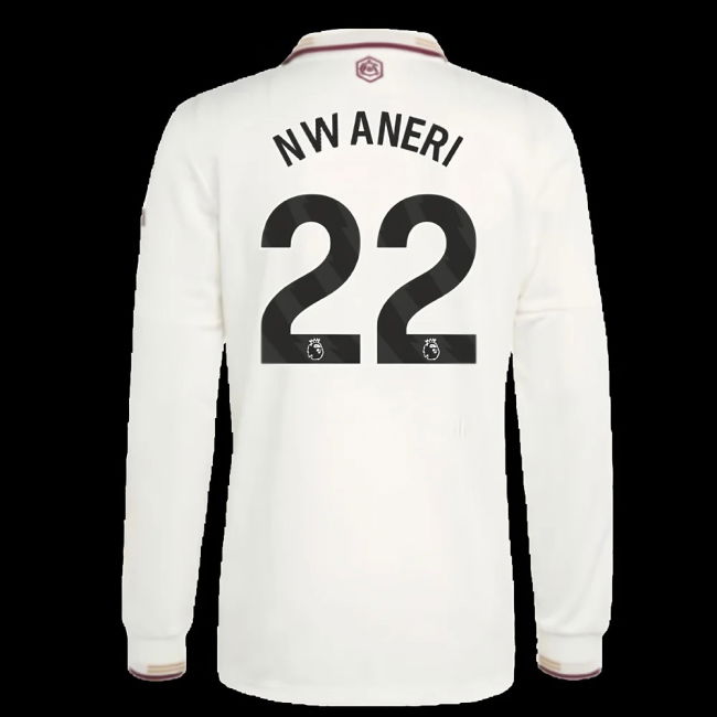 2025-2026 Arsenal Authentic Long Sleeve Third Shirt (Nwaneri 22)