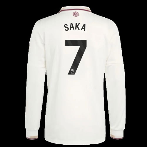 2025-2026 Arsenal Authentic Long Sleeve Third Shirt (Saka 7)