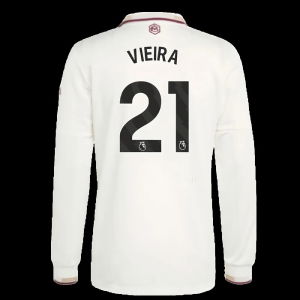2025-2026 Arsenal Authentic Long Sleeve Third Shirt (Vieira 21)