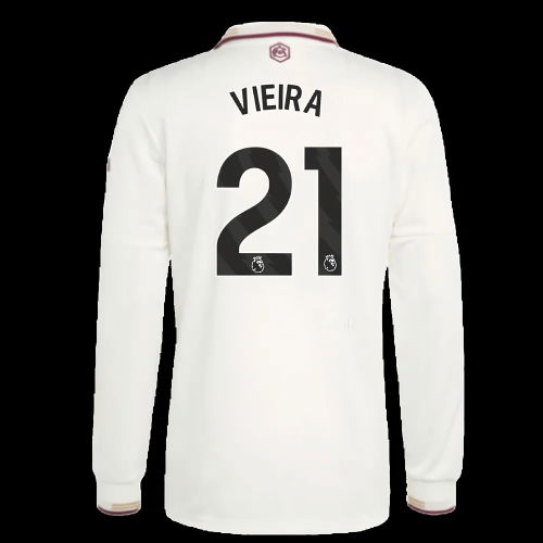 2025-2026 Arsenal Authentic Long Sleeve Third Shirt (Vieira 21)
