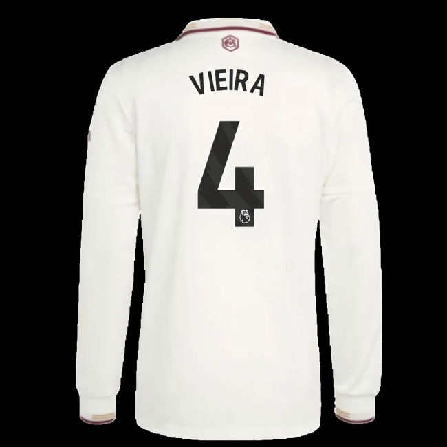 2025-2026 Arsenal Authentic Long Sleeve Third Shirt (Vieira 4)