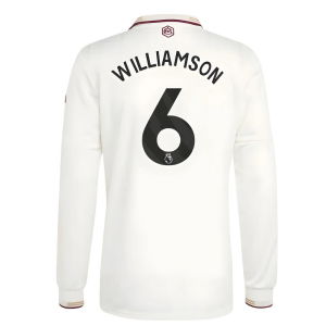 2025-2026 Arsenal Authentic Long Sleeve Third Shirt (Williamson 6)